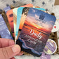 Sunset daily affirmation cards