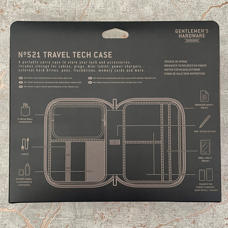 Information graphic about Tech Travel Case