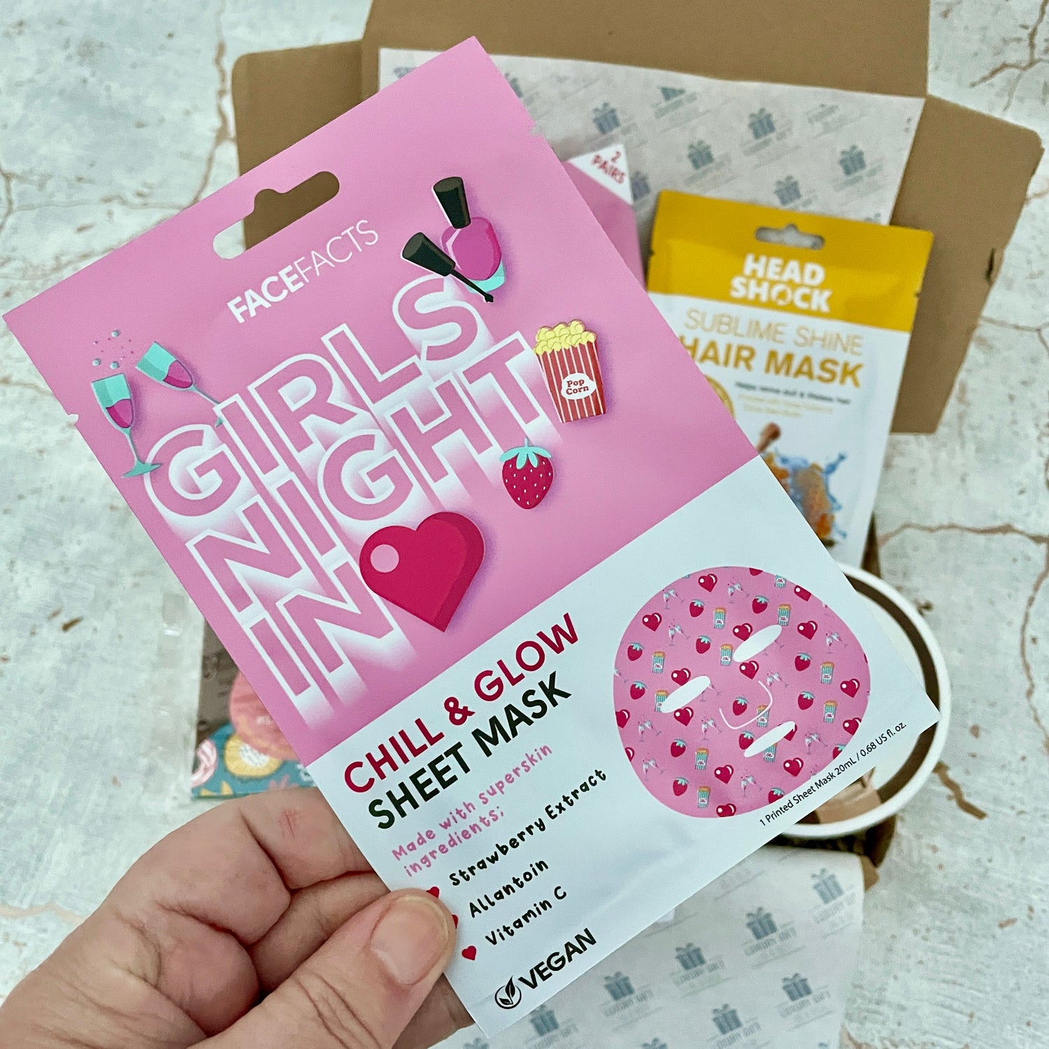  Girls Night In Chill and Glow Sheet Mask