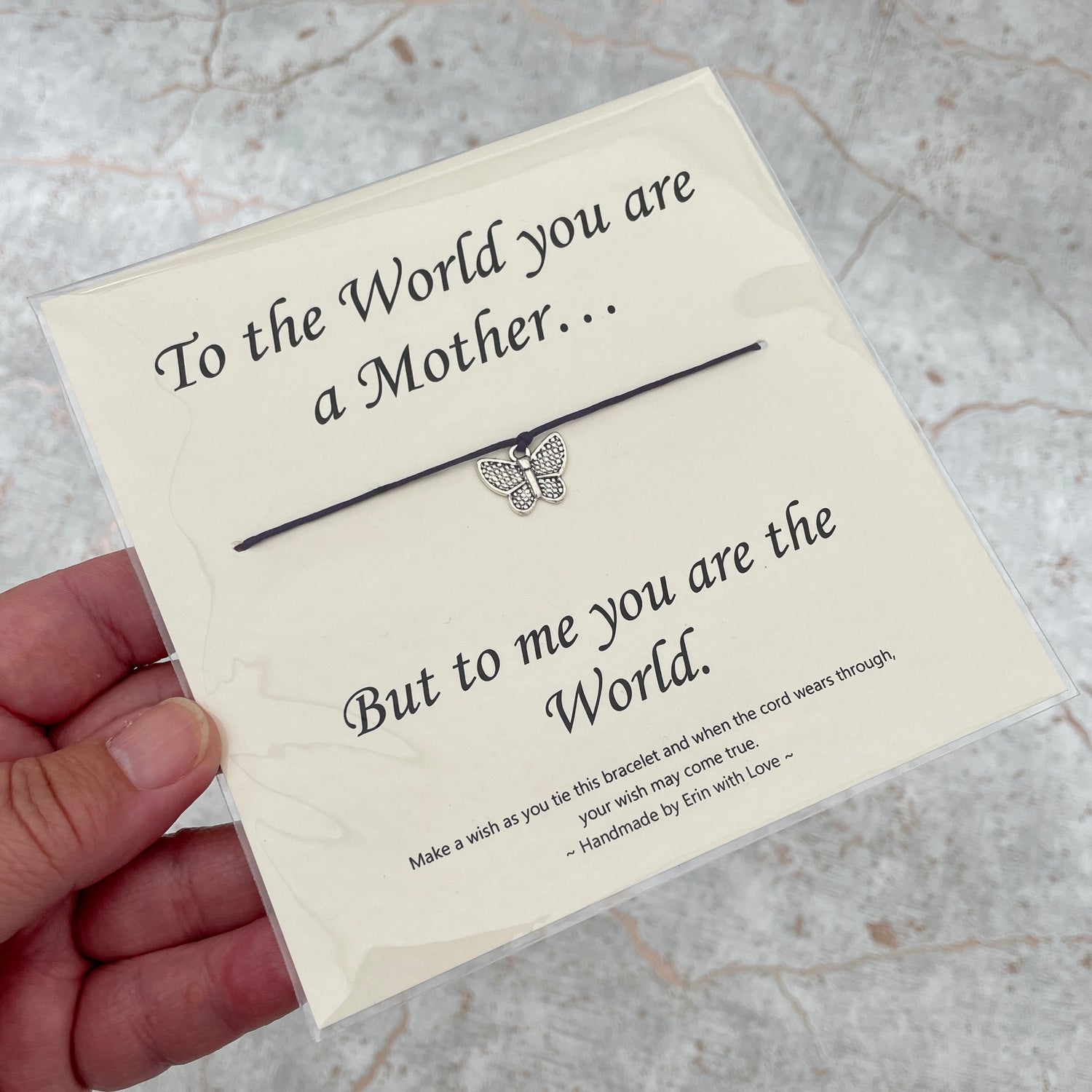 To the world you are a mother... Wish Bracelet